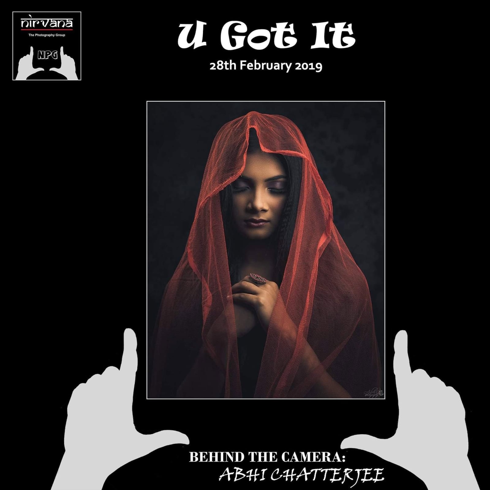 A Nirvana U Got It card for 28 February 2019, showing a woman in a red shawl.