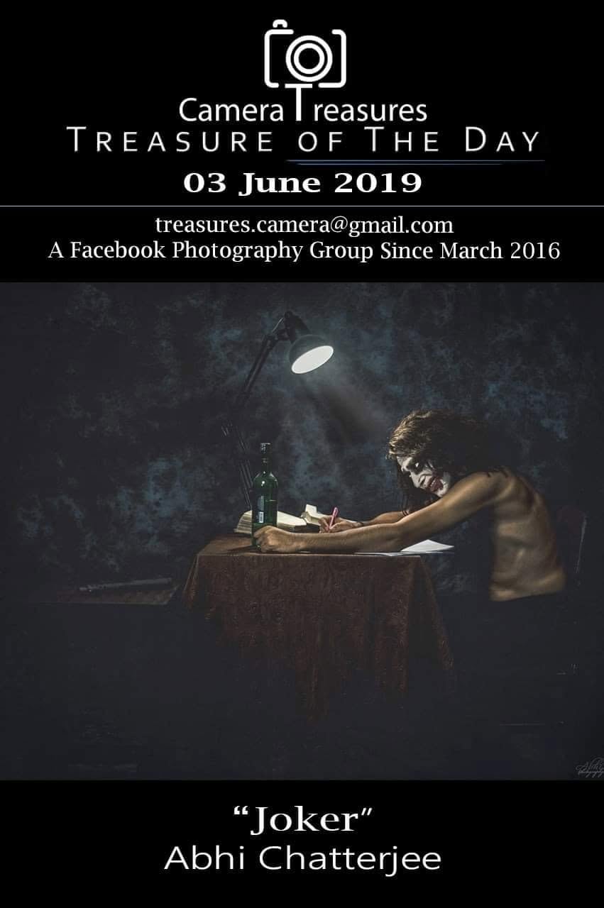 A Camera Treasures poster naming the treasure of the day for 3 June 2019.