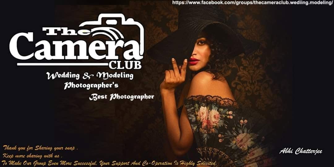 A Camera Club banner naming a best photographer in its wedding and modeling group.
